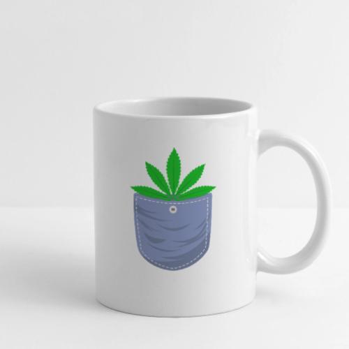 Jesting 420 Pocket Of Herb Weed Marijuana Design - Coffee/Tea Mug