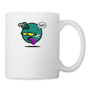 SHIT bomb - Coffee/Tea Mug - white - Right