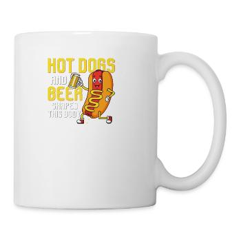 Hot Dogs And Beer Shaped This Body Hotdogs Foodie - Coffee/Tea Mug - white - Right