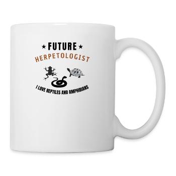 Future Herpetologist Shirt, Reptiles Lover Shirt - Coffee/Tea Mug - white - Right