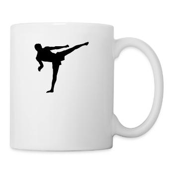 Kick Boxer - Coffee/Tea Mug - white - Right