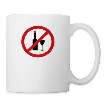 ✔๏̯͡๏ No Alcohol-Ban Drinking-Prohibition๏̯͡๏✔ - Coffee/Tea Mug - white - Right