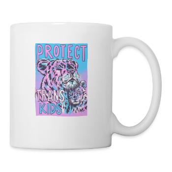 PROTECT TRANS KIDS - Coffee/Tea Mug - white - Right