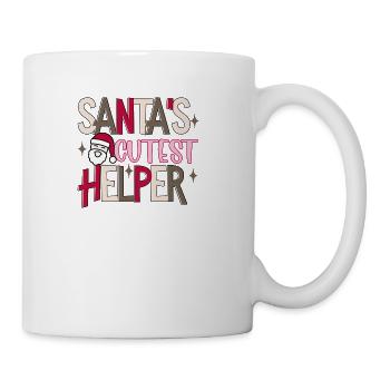 Santa's Cutest Helper - Coffee/Tea Mug - white - Right
