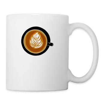 Latte Art - Coffee/Tea Mug - white - Right