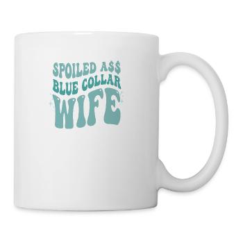 Spoiled A$$ Blue Collar Wife Apparel - Coffee/Tea Mug - white - Right