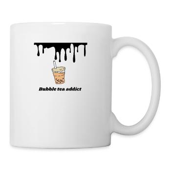 Bubble tea addict - Coffee/Tea Mug - white - Right