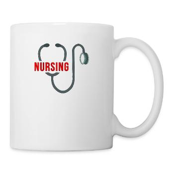 Stethoscope Nursing - Coffee/Tea Mug - white - Right