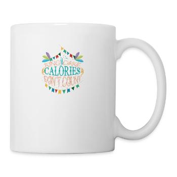 King Cake Calories Don t Count - Coffee/Tea Mug - white - Right