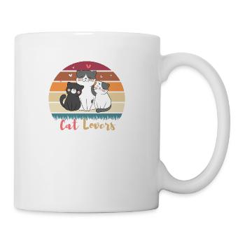 Three Cats - Cat Lovers - Coffee/Tea Mug - white - Right