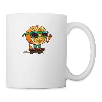 The Orange Skater - Coffee/Tea Mug - white - Right