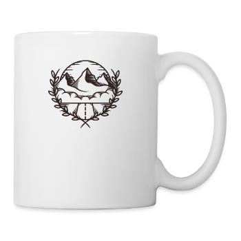 Mountain Nature Crest - Coffee/Tea Mug - white - Right