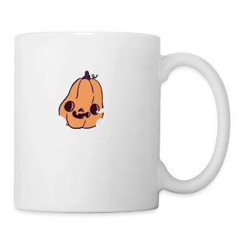 Halloween A Fun And Cute Pumpkin With - Coffee/Tea Mug - white - Right