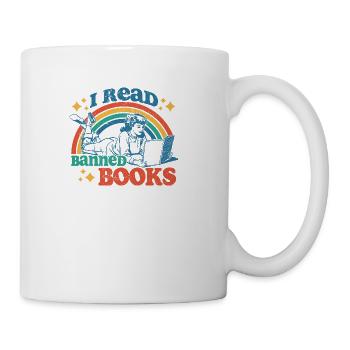I Read Banned Books - Coffee/Tea Mug - white - Right