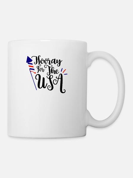 Hooray For The Usa - Coffee/Tea Mug - white