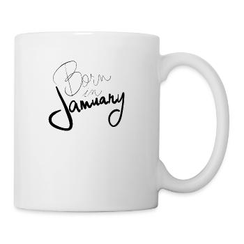 Born in January - Coffee/Tea Mug - white - Right