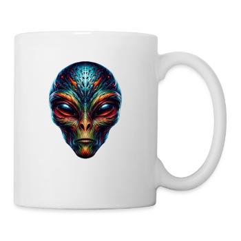 Alien Face - Coffee/Tea Mug - white - Right