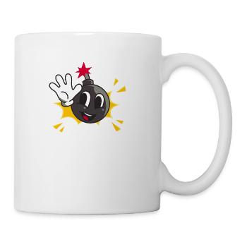bomb smile - Coffee/Tea Mug - white - Right