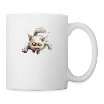 Funny Cat - Coffee/Tea Mug - white - Right