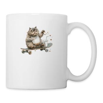 Funny Cat - Coffee/Tea Mug - white - Right