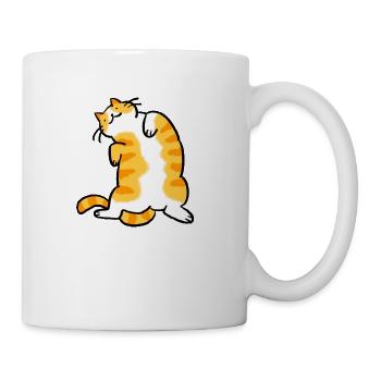 Orange Tabby Cat - Coffee/Tea Mug - white - Right