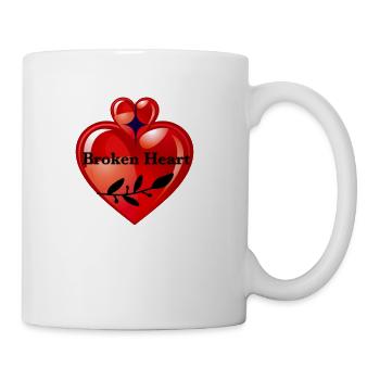 Broken heart - Coffee/Tea Mug - white - Right