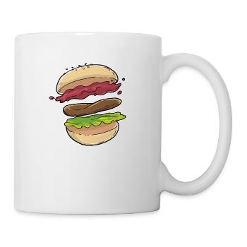 Hamburger Burgers Foodie - Coffee/Tea Mug - white - Right