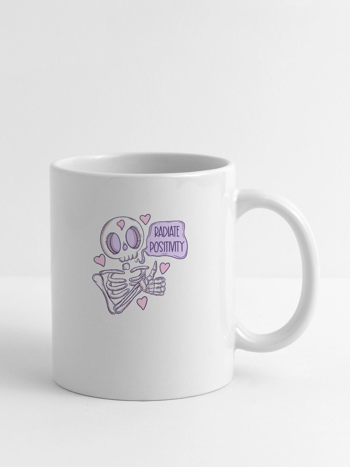 Radiate Positivity - Coffee/Tea Mug - white - Right