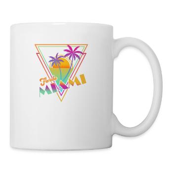 Miami Beach Florida Miami Palm Trees - Coffee/Tea Mug - white - Right