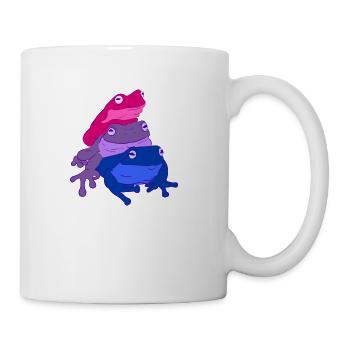 Bi Frogs Flag - Coffee/Tea Mug - white - Right