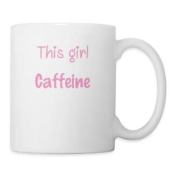 This Girl Runs On Caffeine And Sarcasm - Coffee/Tea Mug - white - Right