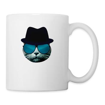 Blues Cat 2 Color - Coffee/Tea Mug - white - Right