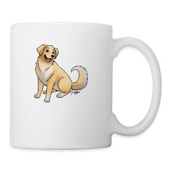 Dog Golden Retriever Gold - Coffee/Tea Mug - white - Right