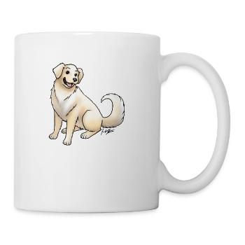 Dog Golden Retriever Cream - Coffee/Tea Mug - white - Right