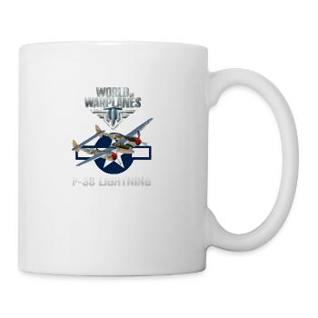 World Warbird P 38 - Coffee/Tea Mug - white - Right