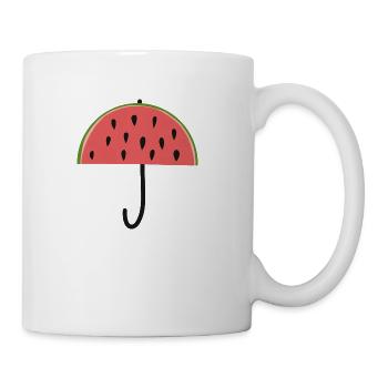Watermelon Umbrella - Coffee/Tea Mug - white - Right