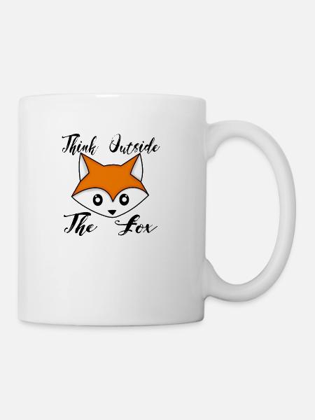 Think Outside The Fox - Coffee/Tea Mug - white