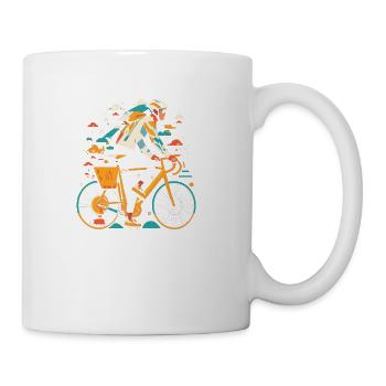 All Seasons Cyclist Gift - Coffee/Tea Mug - white - Right