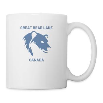 Great Bear Lake Silhouette Design - Vacation - Coffee/Tea Mug - white - Right
