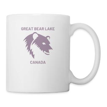 Great Bear Lake Silhouette Design - Vacation - Coffee/Tea Mug - white - Right