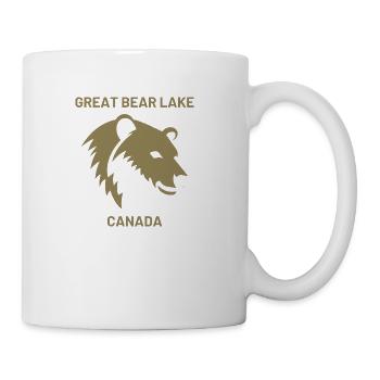 Great Bear Lake Silhouette Design - Vacation - Coffee/Tea Mug - white - Right