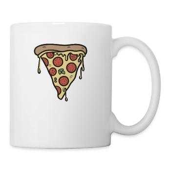 Pizza Slice, Slice of Pizza - Coffee/Tea Mug - white - Right