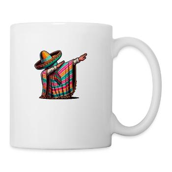 Dabbing Mexican Fiesta - Coffee/Tea Mug - white - Right