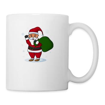 Christmas Fun Cute Santa Gift - Coffee/Tea Mug - white - Right