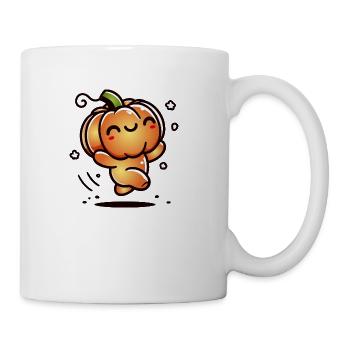 Dancing pumpkin - cute Halloween fun - Coffee/Tea Mug - white - Right