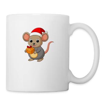 rat christmas THEMED DESIGN - Coffee/Tea Mug - white - Right