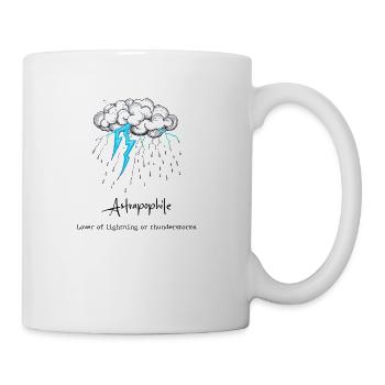 13 Astrapophile Lover of lightning - Coffee/Tea Mug - white - Right