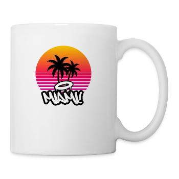 Miami Beach Graffiti - Coffee/Tea Mug - white - Right