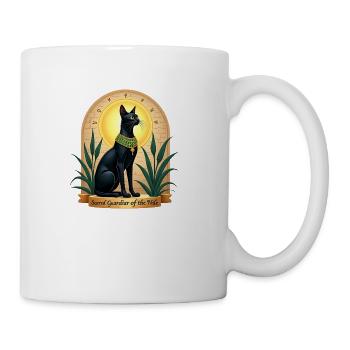 The Royal Cat – Sacred Guardian - Coffee/Tea Mug - white - Right
