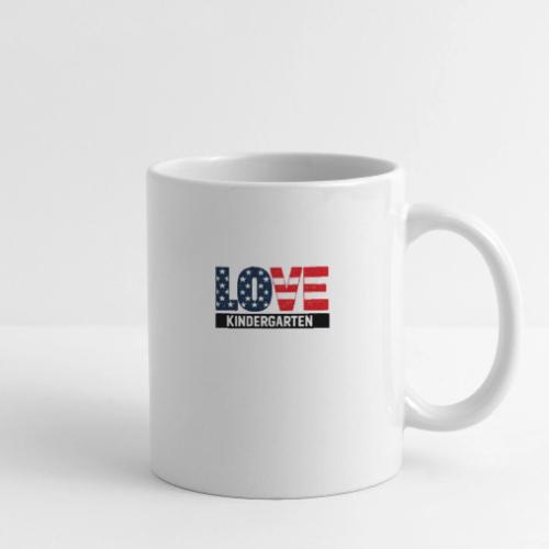 Love Kindergarten Patriotic Graduation - Coffee/Tea Mug
